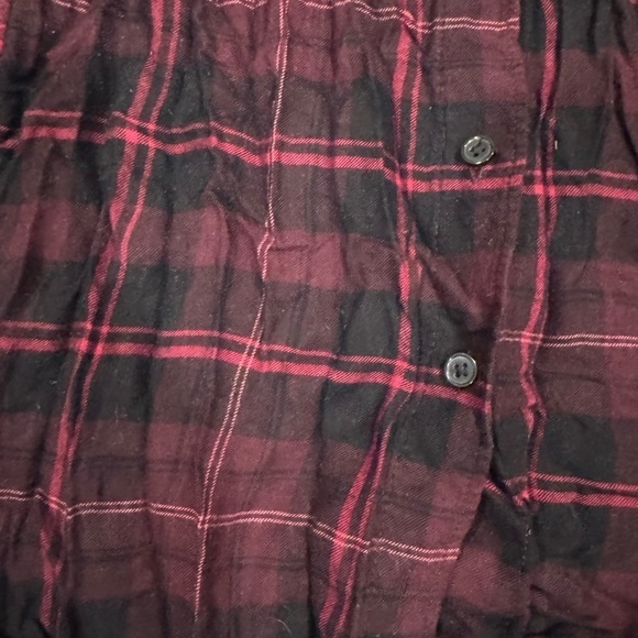 H&M Plaid Button-Up Women's Top size 2 - Picture 3 of 8